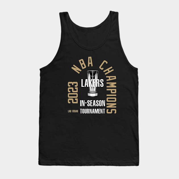 Lakers - In -Season champs 2023 Tank Top by Buff Geeks Art